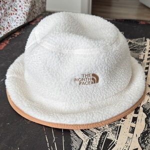 The North Face Cream Fleece Bucket Hat